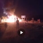PROTESTOS CONTRA APAGÕES INTERDITAM BR 230 E ACESSO AO CONJUNTO RIO MADEIRA EM HUMAITÁ